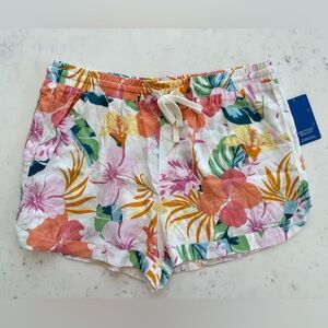 Hurley Multicolor Floral High Waist Women's Shorts